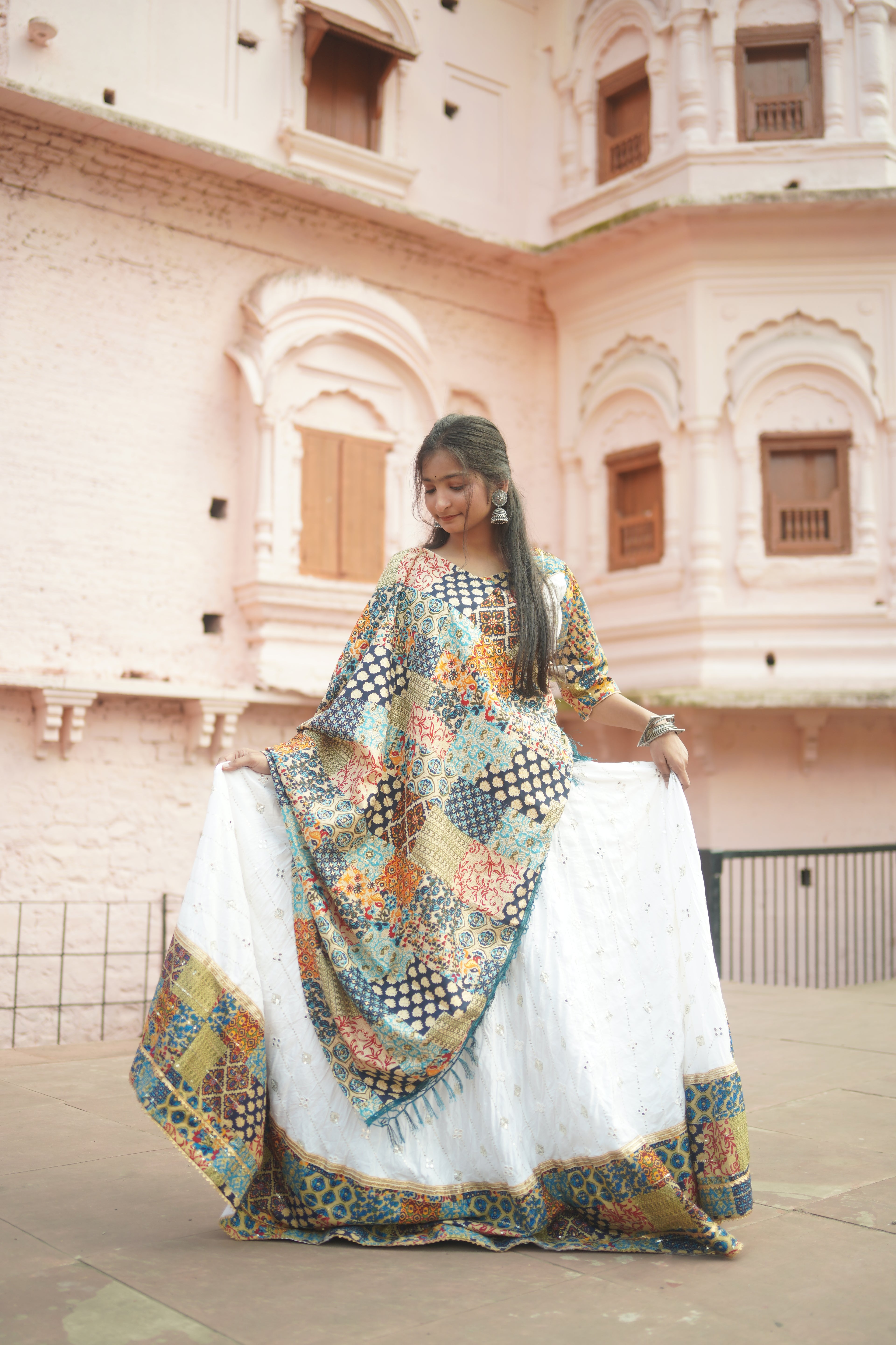 Elegant Patchwork Lehenga