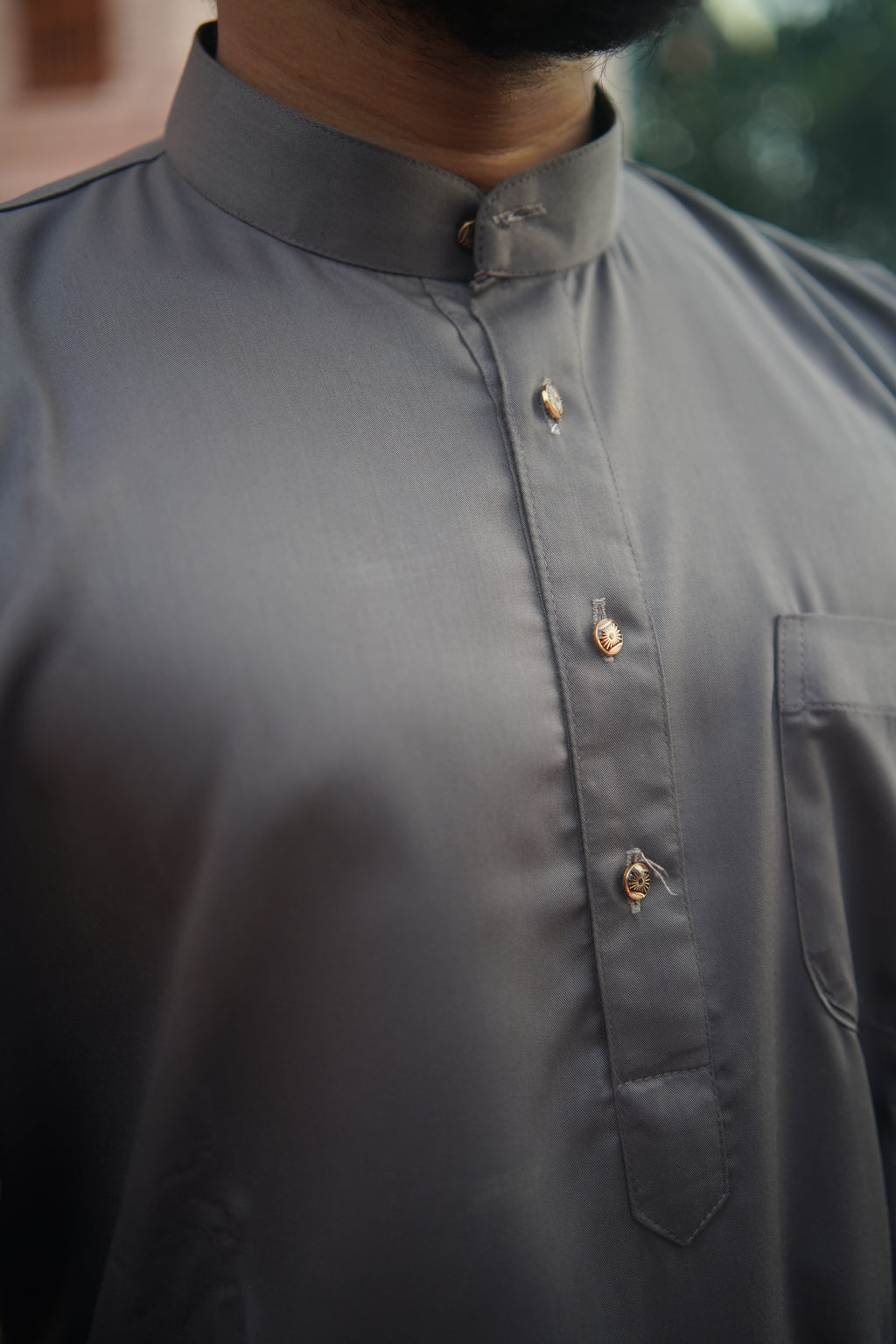 Sophisticated Charcoal Grey Kurta with pajama