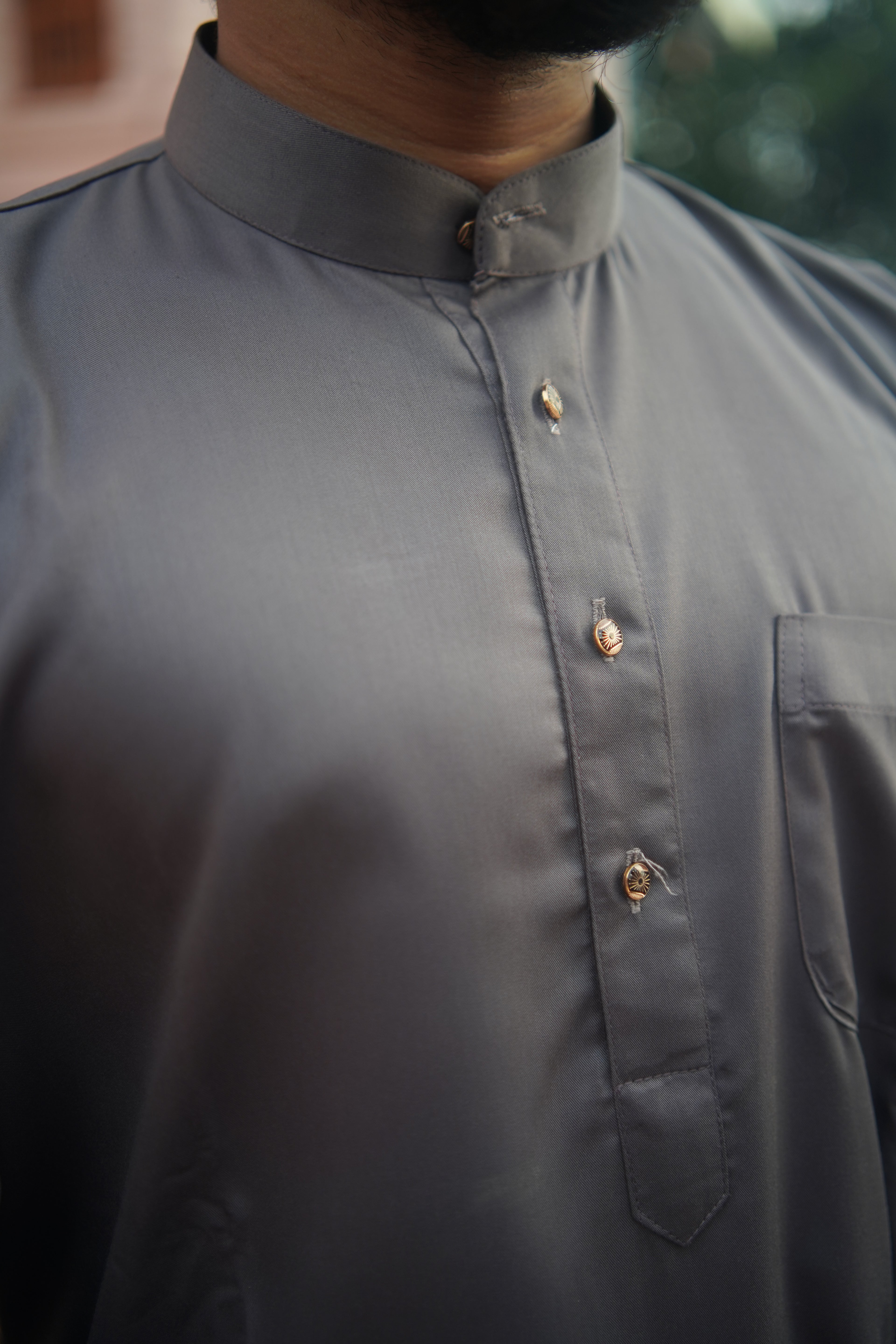 Sophisticated Charcoal Grey Kurta with pajama